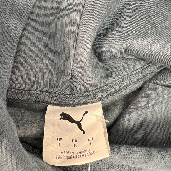 Puma Fleece Hoodie with Subtle Pink Accents - Picture 6 of 6